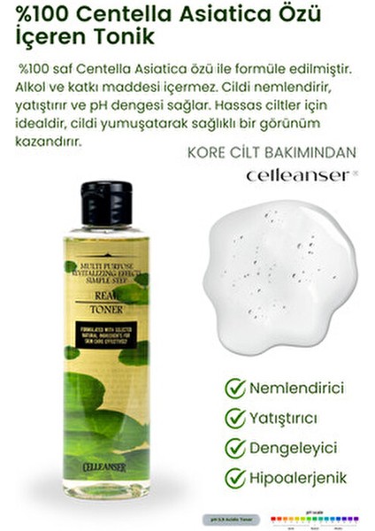 Centella İçeren Yatıştırıcı Tonik Tüm Cilt Tipleri İçin 200 ml fiyatları