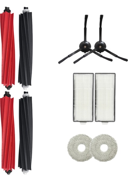 Roborock Q Revo Master Uyumlu 2 Ana Fırça 2 Yan Fırça 2 Filtre 2 Mop