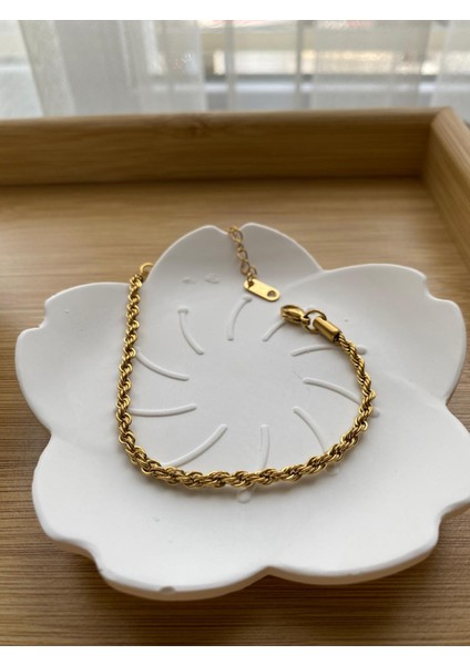 14 Ayar Kaplama Burma Çelik Bileklik