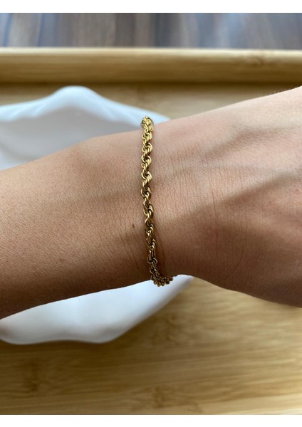 14 Ayar Kaplama Burma Çelik Bileklik fiyatları