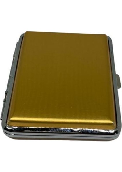 Sarı Alüminyum Touch Slender Metal Sigara Kutusu S359065