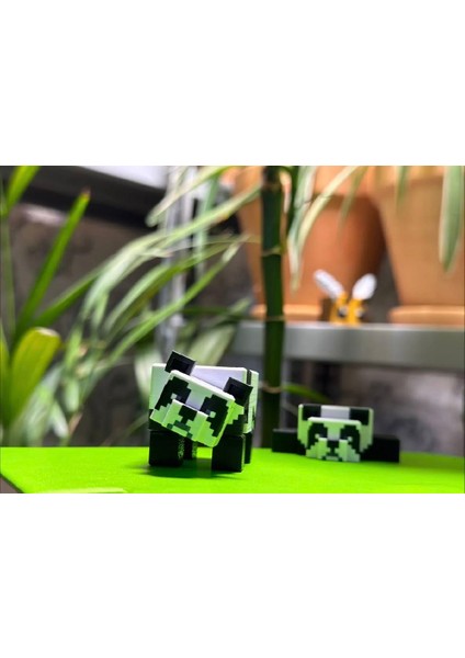 Minecraft Panda Figürü - Oynar Eklemli - 1 Adet