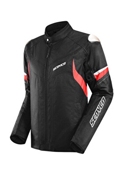 JK176 - 4 Mevsim Mont (Siyah/kırmızı)