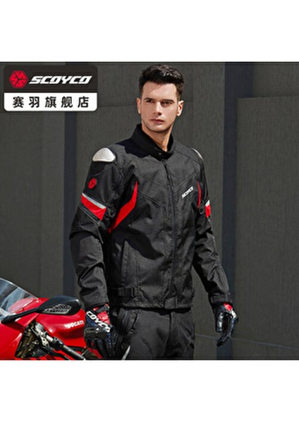 JK176 - 4 Mevsim Mont (Siyah/kırmızı) indirimleri