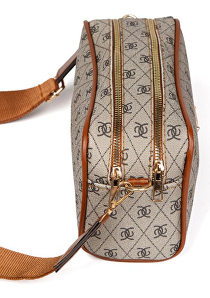 Kadın Çapraz Askılı Desenli Suni Deri Çanta Seti 2 Adet Şık ve Ergonomik indirimleri