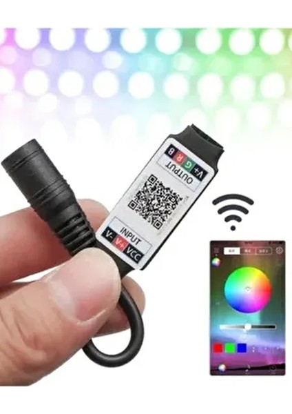 Bluetooth ile Telefondan Rgb Şerit LED Kontrol Modülü LED Control