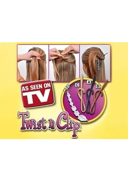 Kolay Saç Toplama Örgü Yapma Tokası Saç Şekillendirme Seti