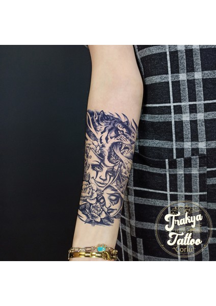 Yarı Kalıcı Dövme Geçici Maske ve Kaplan Dövmesi fiyatları