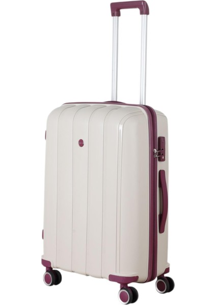 Polipropilen 3'lü Valiz Seti Büyük & Kabin & Makyaj V305 fırsatları