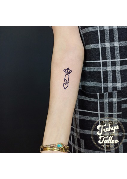 Yarı Kalıcı Dövme Kralice Poker Geçici Dövme MED-090 fiyatları