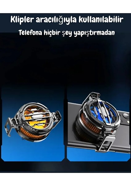 Telefon Tablet Soğutucu Fan 15W Power Radyatörlü Magsafe/manyetik ve Klipsli modelleri