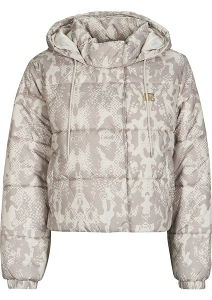 Kadın Mont Bej Mont Kısa Hillgate Aop Cropped Puffer