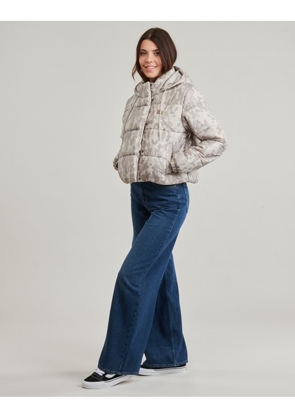 Kadın Mont Bej Mont Kısa Hillgate Aop Cropped Puffer modelleri