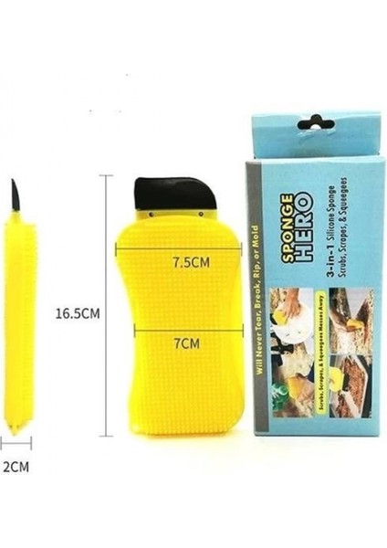 Çok Fonksiyonlu Deterjan Hazneli Pratik Bulaşık Yıkama Fırçası