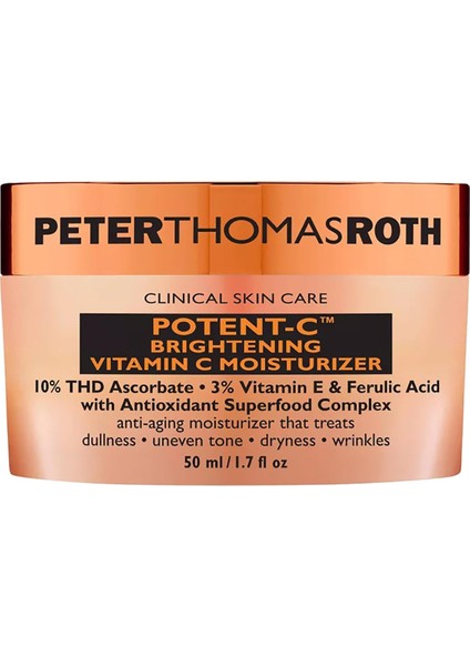 Potent-C Brightening Vitamin C Nemlendirici Yüz Kremi 50ML