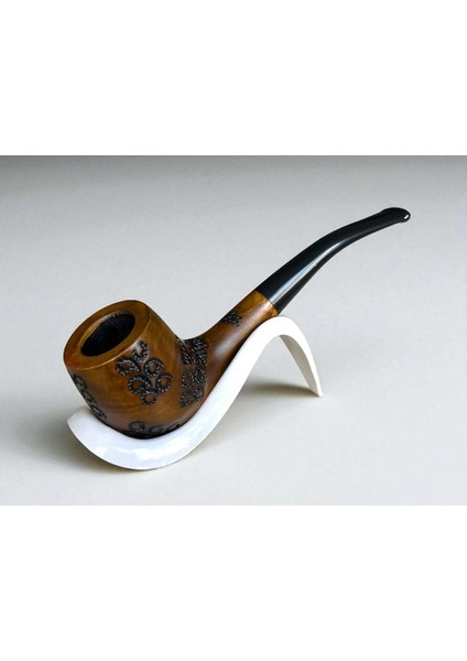 Yeşilimsi Ahşap Pipo | Ahlat Ağacı Pipo | Pearr Wood | Metal Filtreli | Pipo Sehpası Hediyeli modelleri