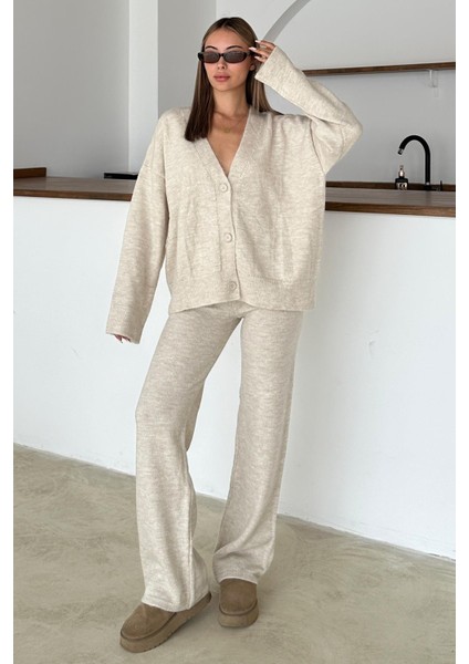 V Yaka Hırka Pantolon Triko Takım Taş 9368-TK fiyatları