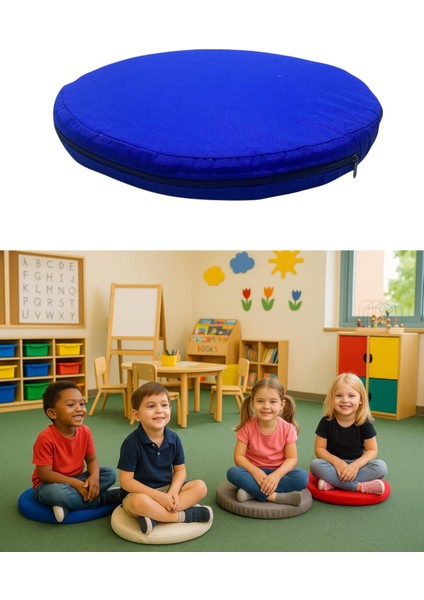 Kreş Anaokulu Aktivite Minderi Oyun Minderi 40X40X5 cm - Sandalye Minderi - Bahçe Dekor Minderi