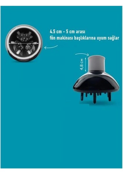 Isı Ayarlamalı Fön Için Difüzör Vigo Başlık Dönerli Profesyonel fiyatları