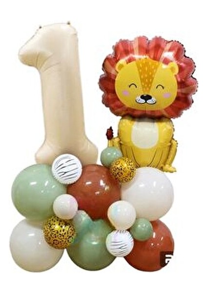 Aslan Fiğürlü 1 Yaş Balon Seti fiyatları
