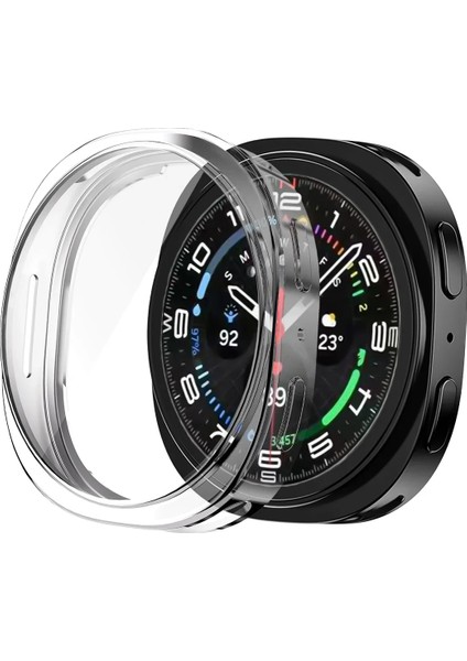 Samsung Galaxy Watch 8 44MM ile Uyumlu Kasa ve Ekran Koruyucu 360 Tam Koruma Silikon Kılıf modelleri