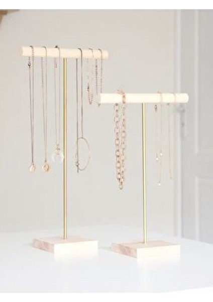 Zenith Zirve Double Ahşap Takı Organizeri Dekoratif Kolye Askısı Bileklik Aksesuar Düzenleyici fiyatları