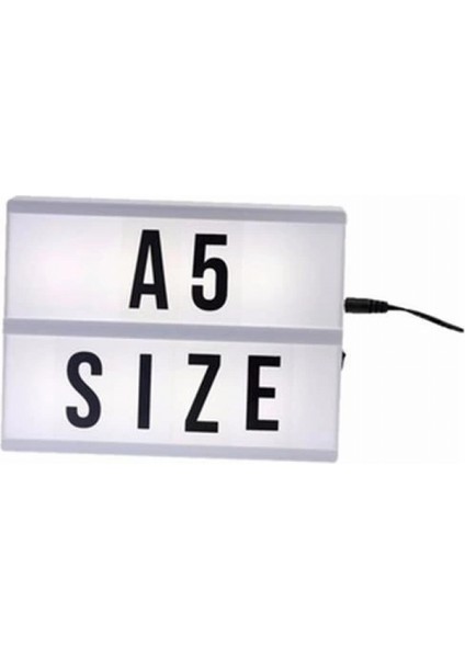 Sinematik Lightbox Dekorasyon Aydınlatma Aksesuarları (A5 Boyut)