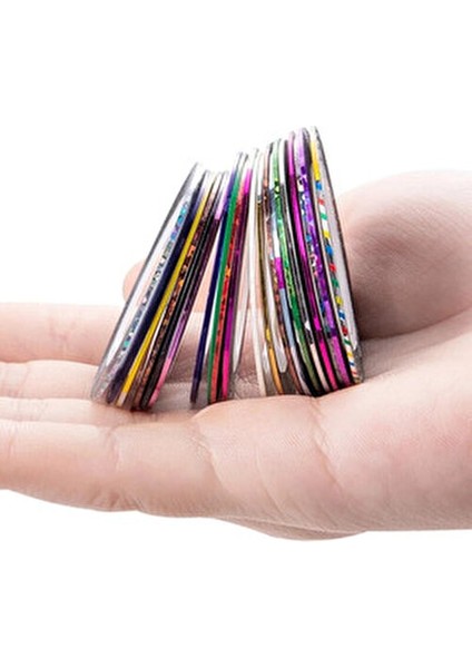 10'lu Şerit Bant, Tırnak Süsleme, Desen Verme, Nail Art fırsatları