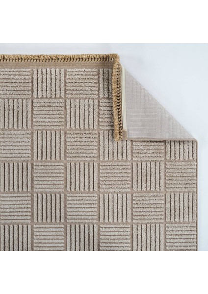 Anemon 6823 Vizon - Polyester Dokuma Halı | Iskandinav Salon Halısı fiyatları