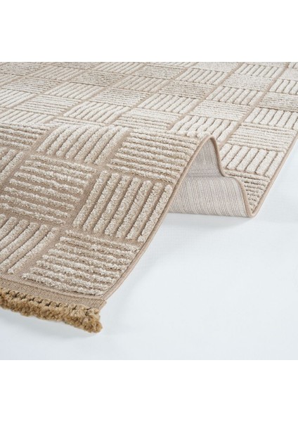 Anemon 6823 Vizon - Polyester Dokuma Halı | Iskandinav Salon Halısı fırsatları