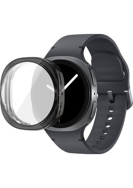 Samsung Galaxy Watch 8 44MM ile Uyumlu Kasa ve Ekran Koruyucu 360 Tam Koruma Silikon Kılıf