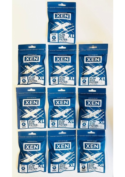 Xen Marka 6 mm Sigara Filtresi (10 Lu)