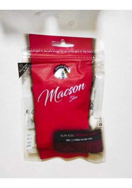 Slim 6 mm Premium Sigara Filtresi - Tütün Pamuğu - Sigara Ağızlığı