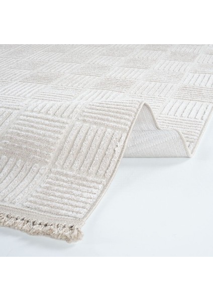 Anemon 6822 Krem - Polyester Dokuma Halı | Iskandinav Salon Halısı fiyatları