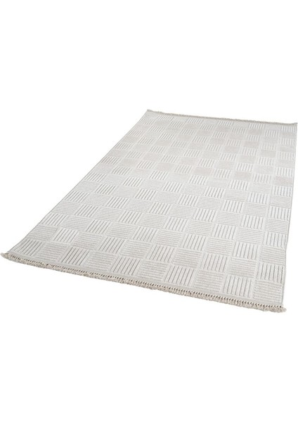 Anemon 6822 Krem - Polyester Dokuma Halı | Iskandinav Salon Halısı modelleri