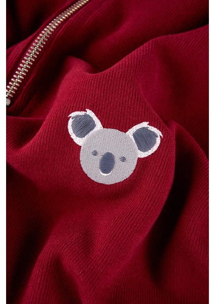Koala Supersoft Quarter-Zip Sweatshirt - Bordo fiyatları