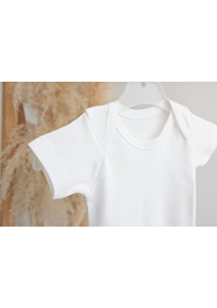 %100 Organik Pamuk 5li Beyaz Bebek Zıbın Unisex Kullanım İçin Rahat Tasarım fiyatları