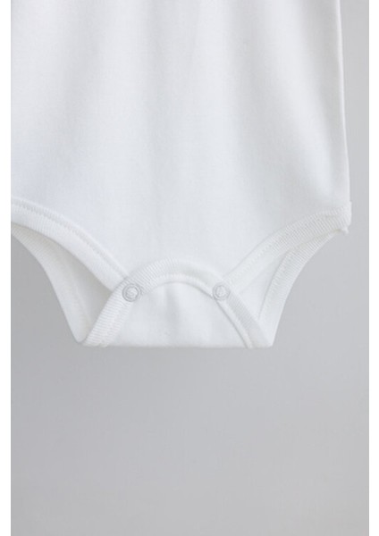 %100 Organik Pamuk 5li Beyaz Bebek Zıbın Unisex Kullanım İçin Rahat Tasarım modelleri