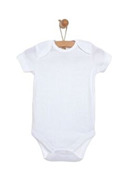 %100 Organik Pamuk 5li Beyaz Bebek Zıbın Unisex Kullanım İçin Rahat Tasarım