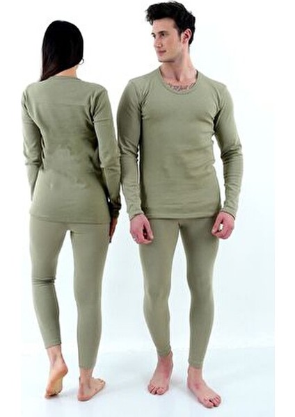 Don-X| Kışlık Termal Şardonlu Içleri Pamuk Takım ( Askeri Yeşil ) Renk