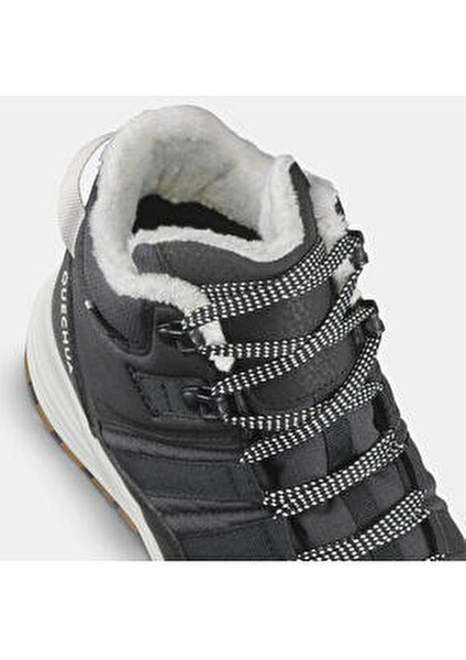 Quechua Kadın Outdoor Kar Botu - Su Geçirmez - Siyah - NH500 Mid
