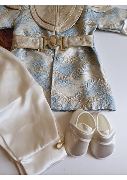 (Patikli) 0 6 Ay ve 1 Yaş Mevlüt ve Sünnet Kıyafeti Bebek Mevlütlük Sünnetlik Takım