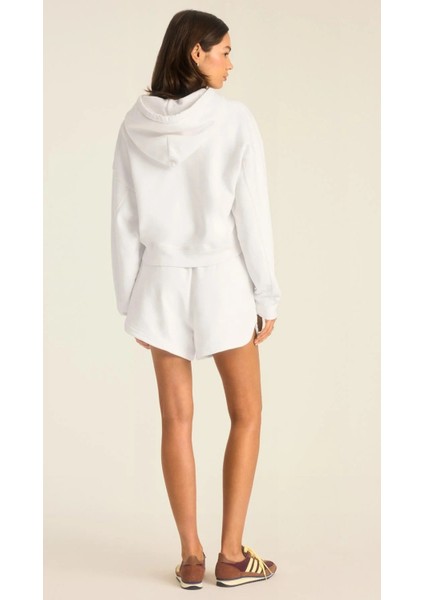 Kadın Crop Fermuarlı Kapüşonlu Sweatshirt fiyatları