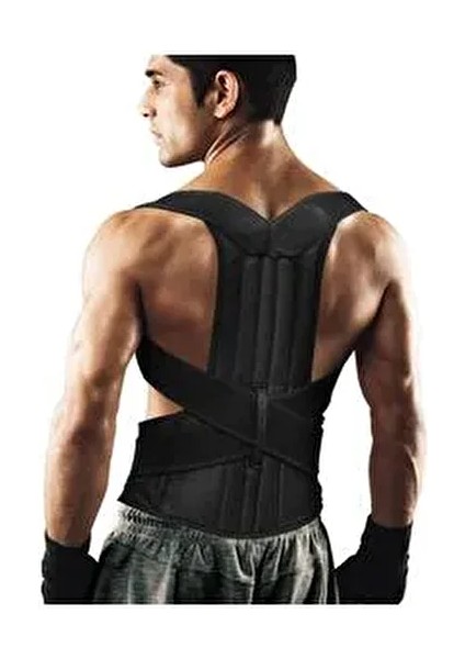 Dik Duruş Korsesi Postür Düzeltici Kamburluk Önleyici Çift Balenli Sırt Bel Destekli Kadın Erkek