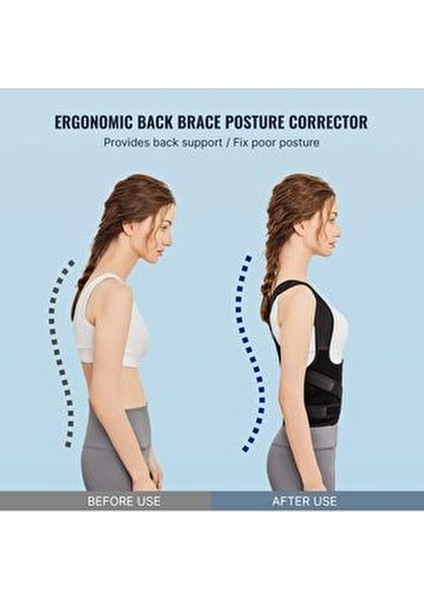 Dik Duruş Korsesi Postür Düzeltici Kamburluk Önleyici Çift Balenli Sırt Bel Destekli Kadın Erkek indirimleri
