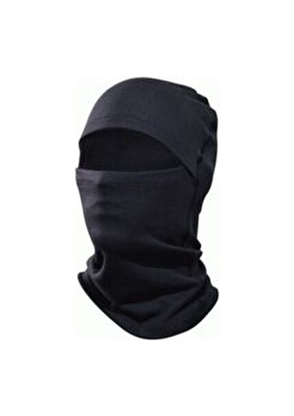 Rüzgar Geçirmez Yüz Maskesi Tüm Yaş Gruplarına Uygun Siyah Renk 1 Adet