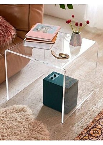 Seha Pleksi Akrilik 10 mm Zigon Sehpa Ebat En 50 x Boy 50CM Yükseklik 50 cm