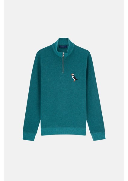 Puffin Supersoft Quarter-Zip Sweatshirt - Turkuaz modelleri