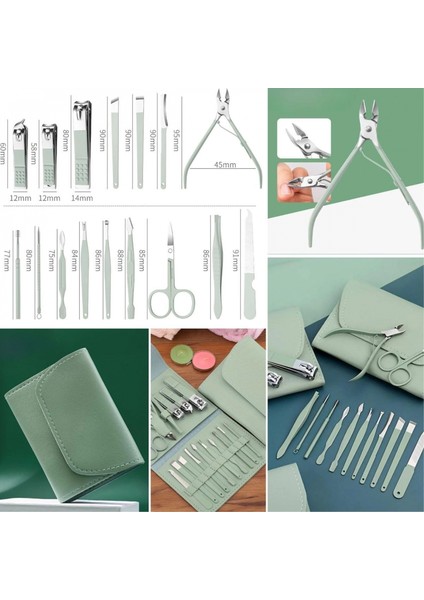 Kendiliğininden Çantalı Seyahat Tipi 16 Parça Manikür Pedikür Seti indirimleri