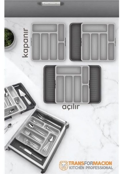 Modacar Çift Taraflı Uzayabilen Ayarlı Çekmece Içi Kaşıklık fiyatları
